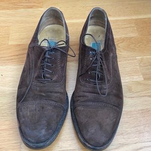 Classic Cole Haan suede derby shoes